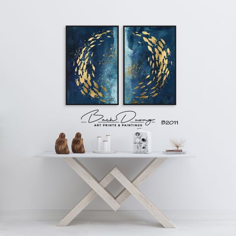  Bộ 2 tranh trừu tượng B2011 