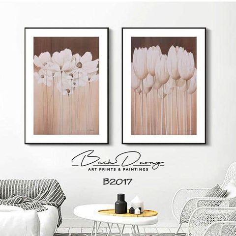 Bộ 2 tranh trừu tượng B2017 