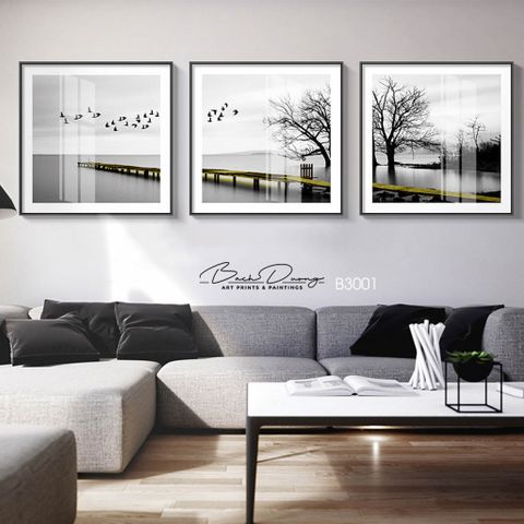  Bộ 3 bức tranh phong cảnh cây Cầu 