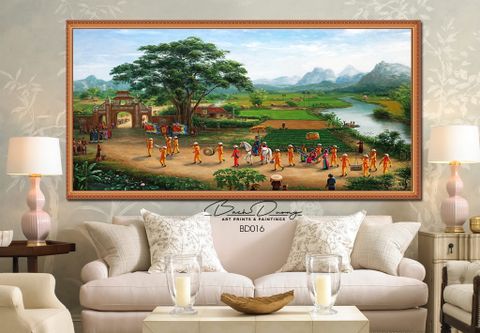  Tranh Vinh Quy Bái Tổ BD016 