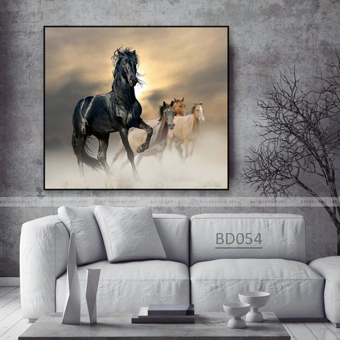  Tranh treo trường những chú ngựa BD054 
