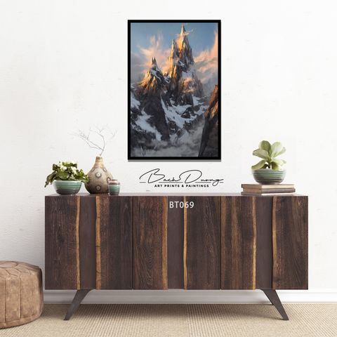  Tranh ngọn núi hùng vĩ BT069 