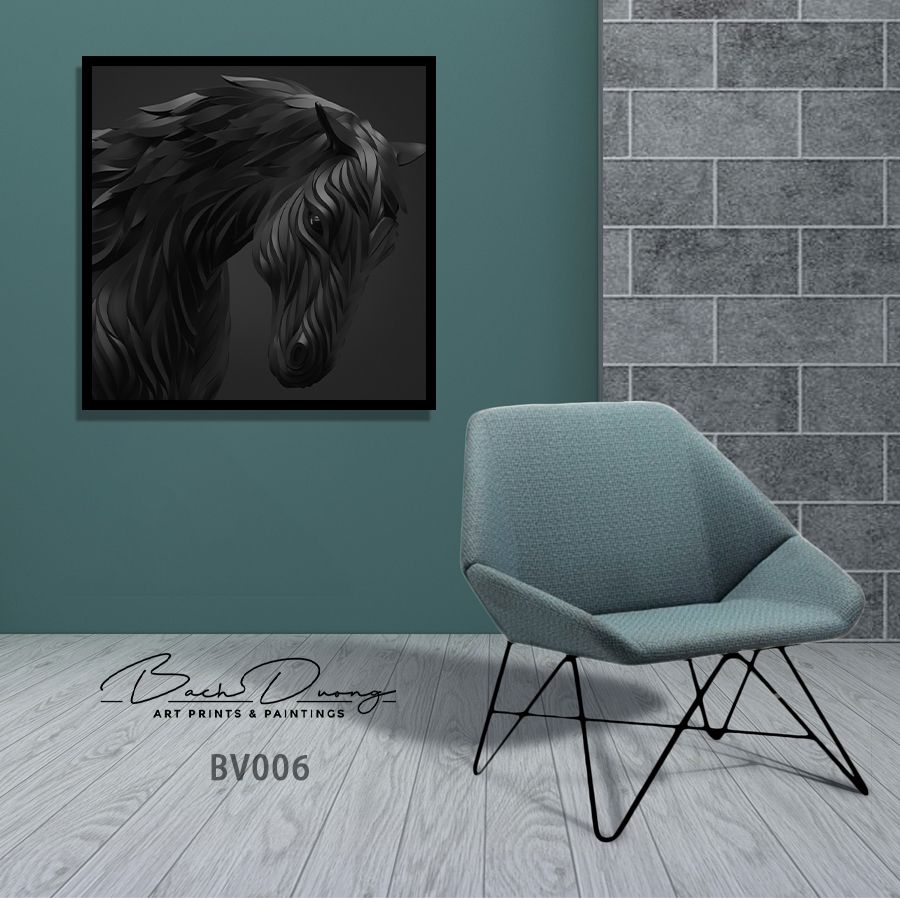  Tranh trang trí Con Ngựa BV006 