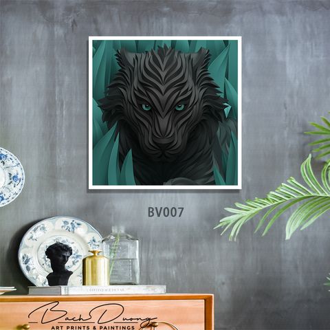  Tranh trang trí Con Hổ BV007 