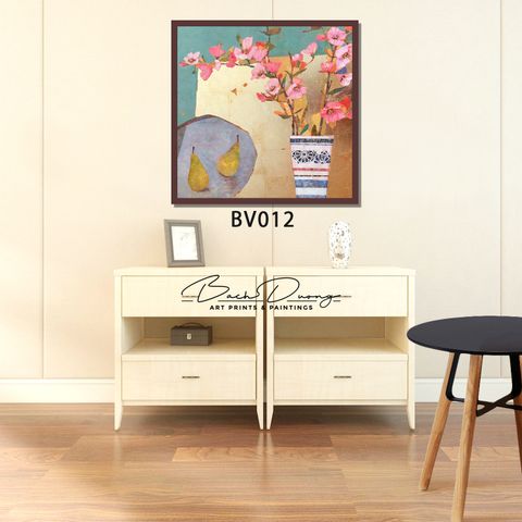  Tranh trang trí Bình Hoa BV016 
