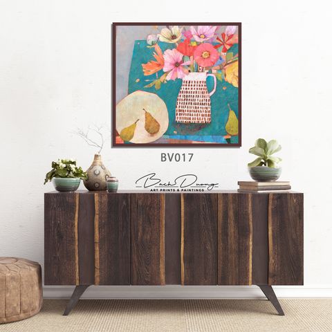  Tranh trang trí Bình Hoa BV017 