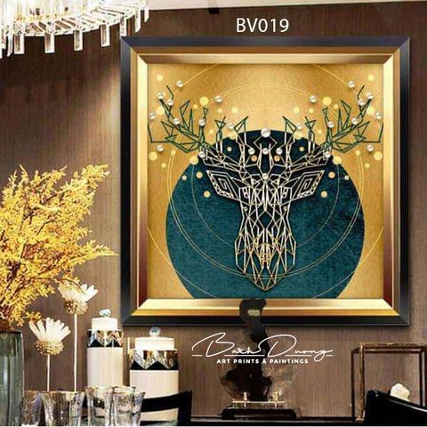  Tranh trang trí Con Hươu nghệ thuật BV019 