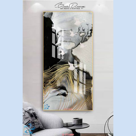  Tranh khổ dọc trừu tượng FT15009 
