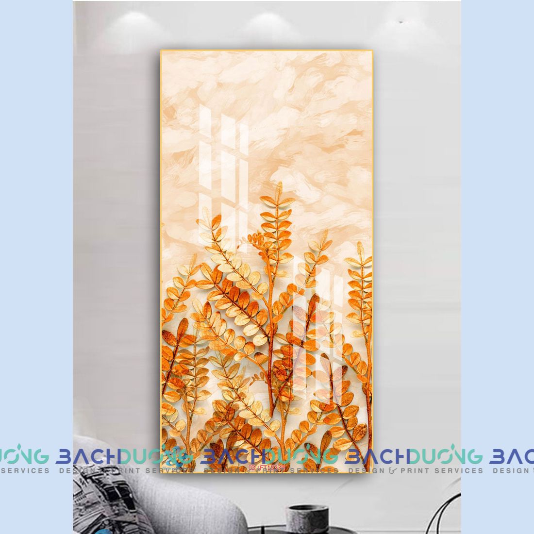  Tranh trang trí hoa lá  FT15339 