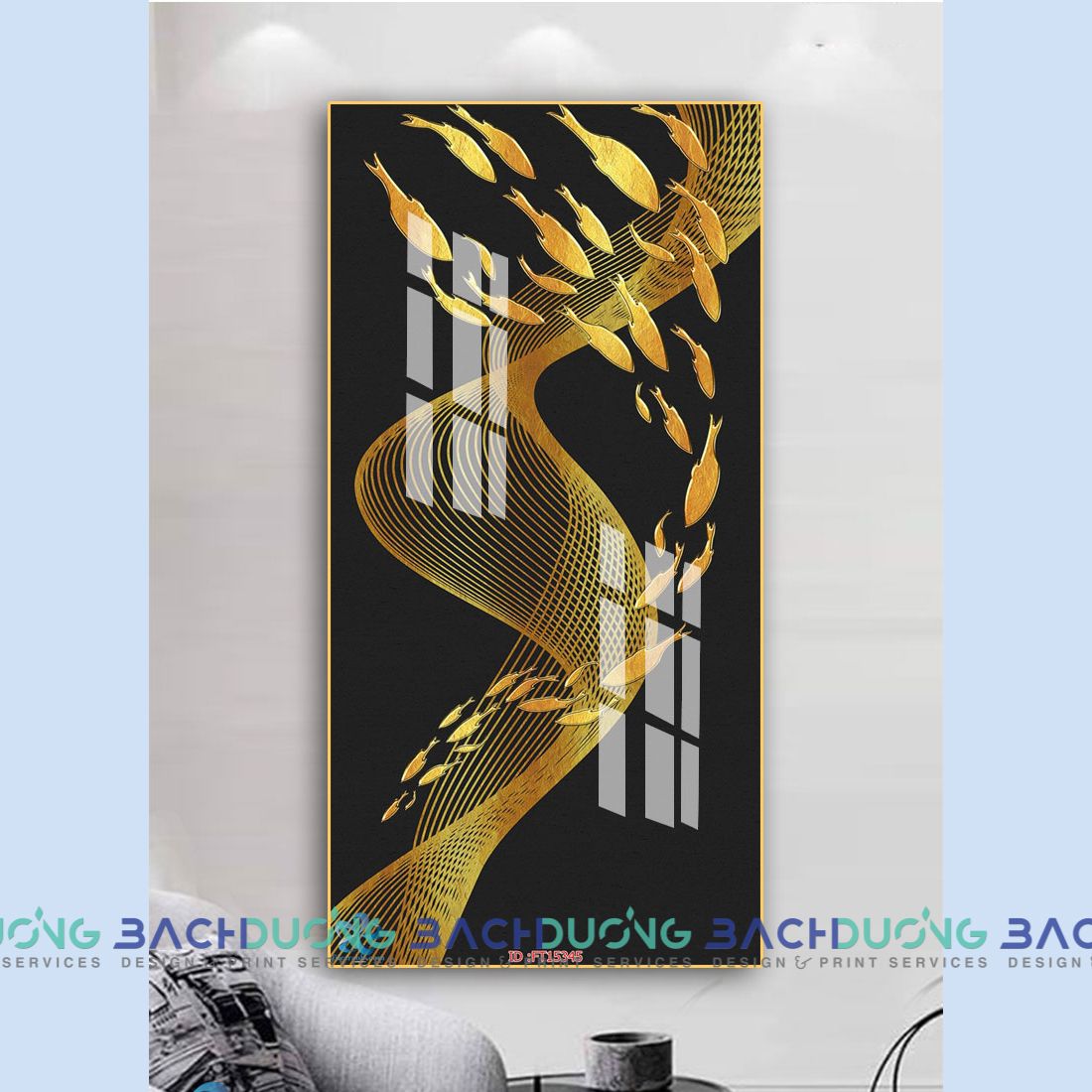  Tranh trang trí trừu tượng  FT15345 