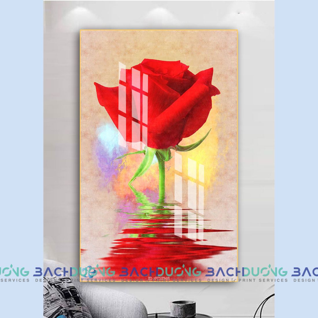  Tranh trang trí loài hoa FT15346 