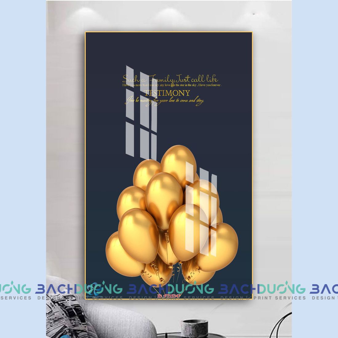  Tranh trang trí trừu tượng  FT15347 