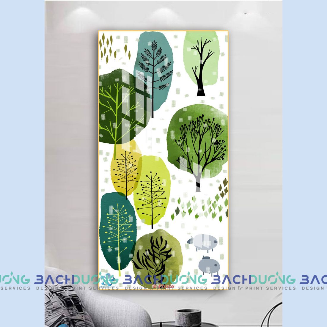  Tranh trang trí rừng cây FT15358 