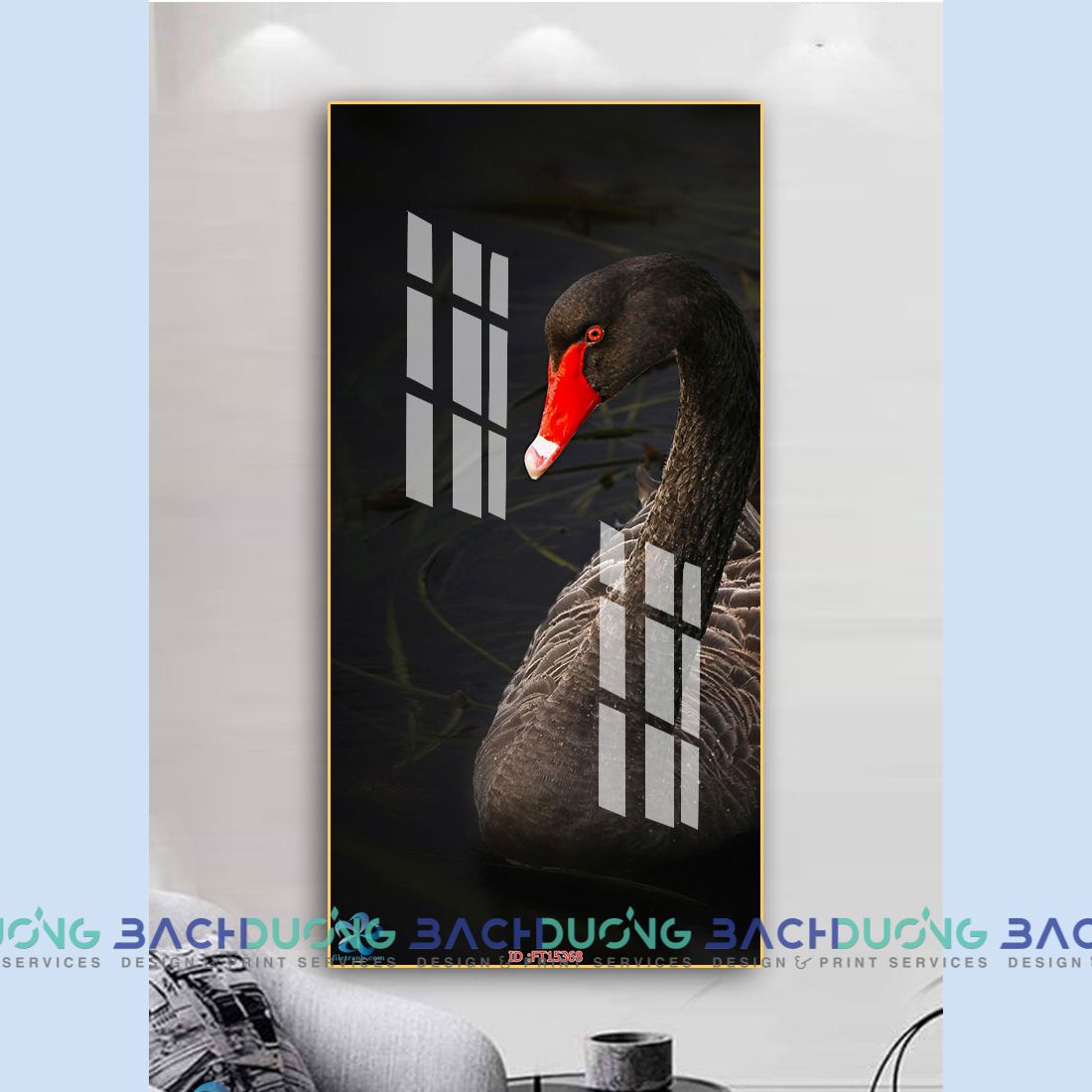  Tranh trang trí trừu tượng  FT15368 