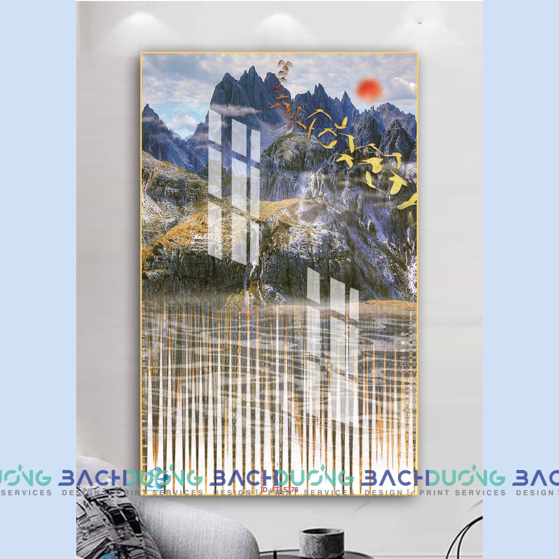  Tranh trang trí phong cảnh núi non  FT15378 