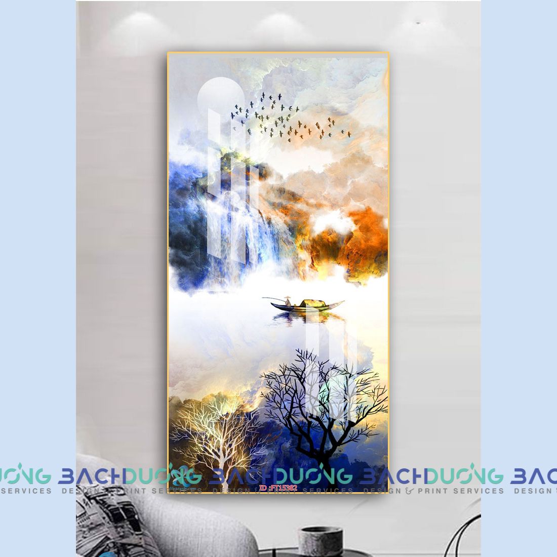  Tranh sơn thủy  FT15382 