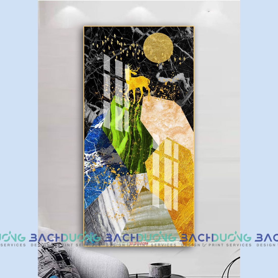  Tranh trang trí trừu tượng  FT15384 