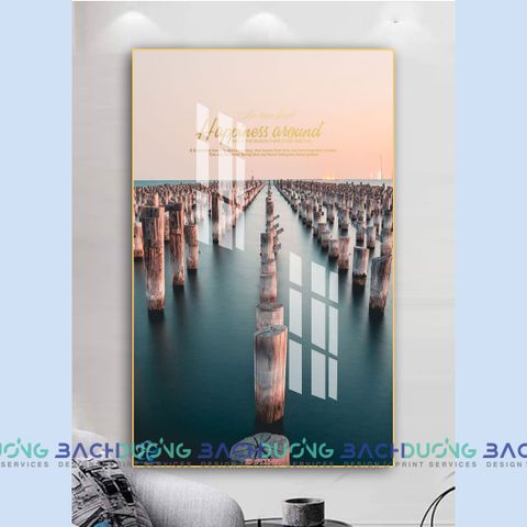  Tranh tráng gương khổ dọc quote FT15409 