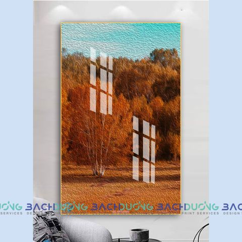  Tranh trang trí cây cỏ mùa thu FT15478 