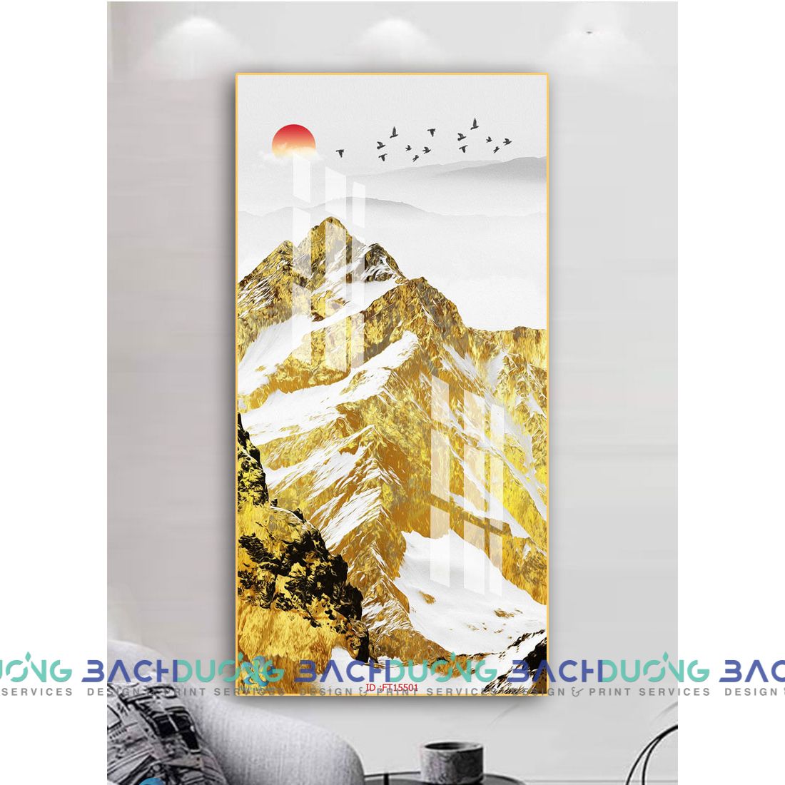  Tranh dãy núi hùng vĩ FT15501 