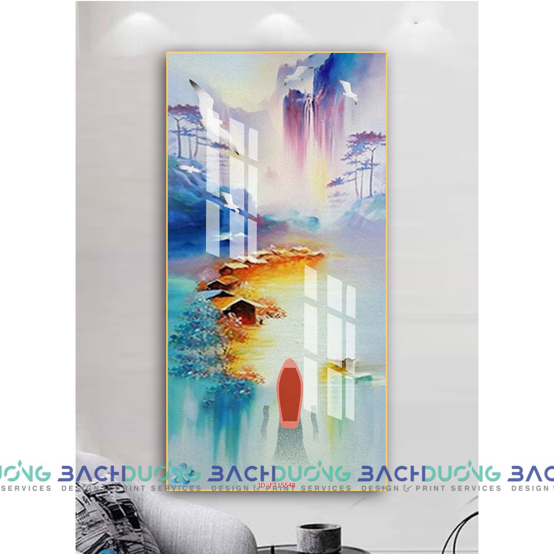  Tranh phong cảnh núi non FT15548 