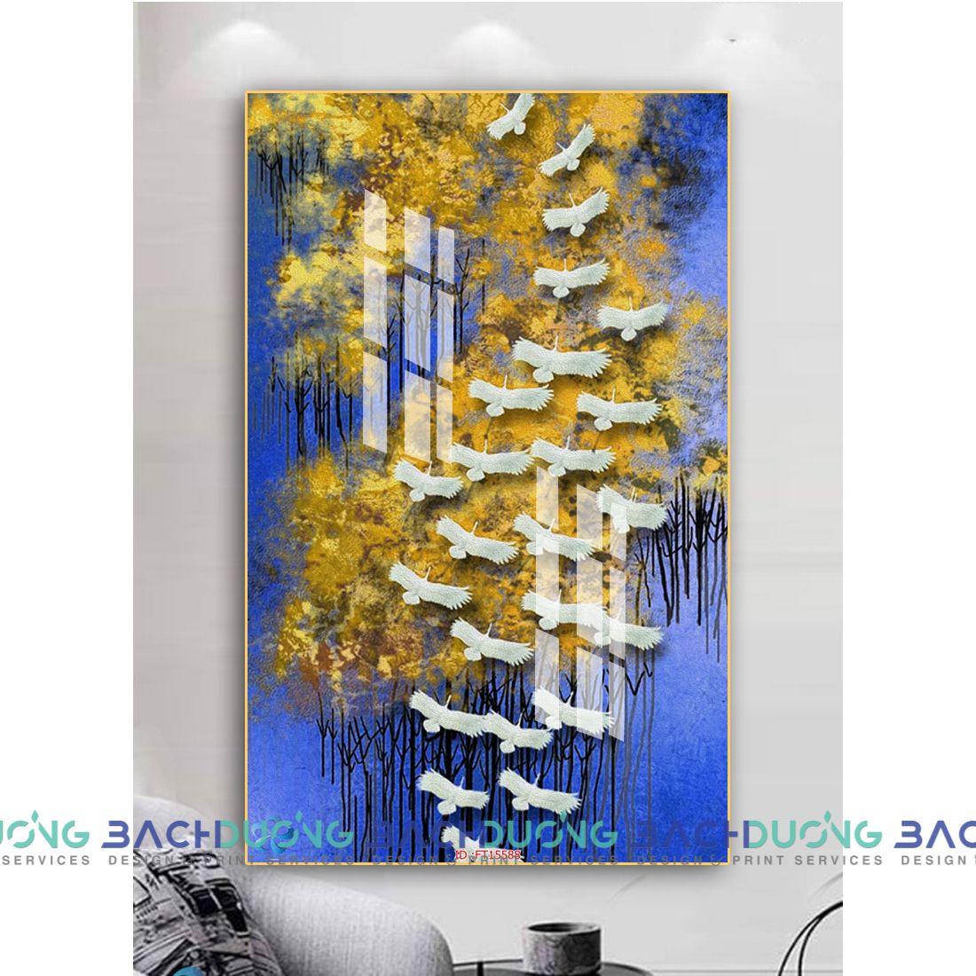  Tranh trang trí trừu tượng FT15588 