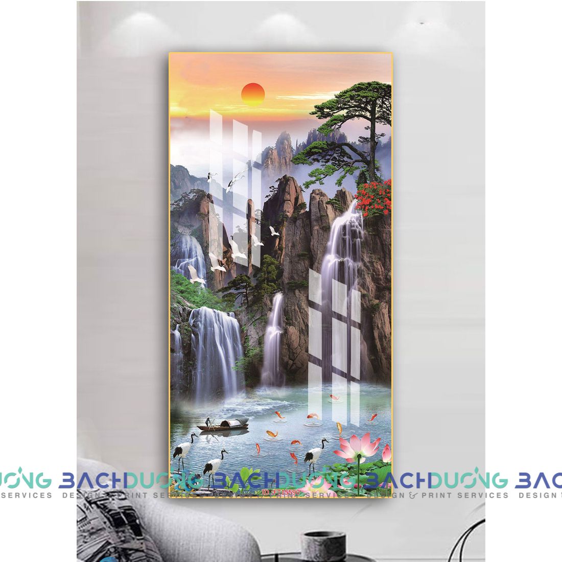  Tranh phong cảnh thiên nhiên tráng lệ FT15590 