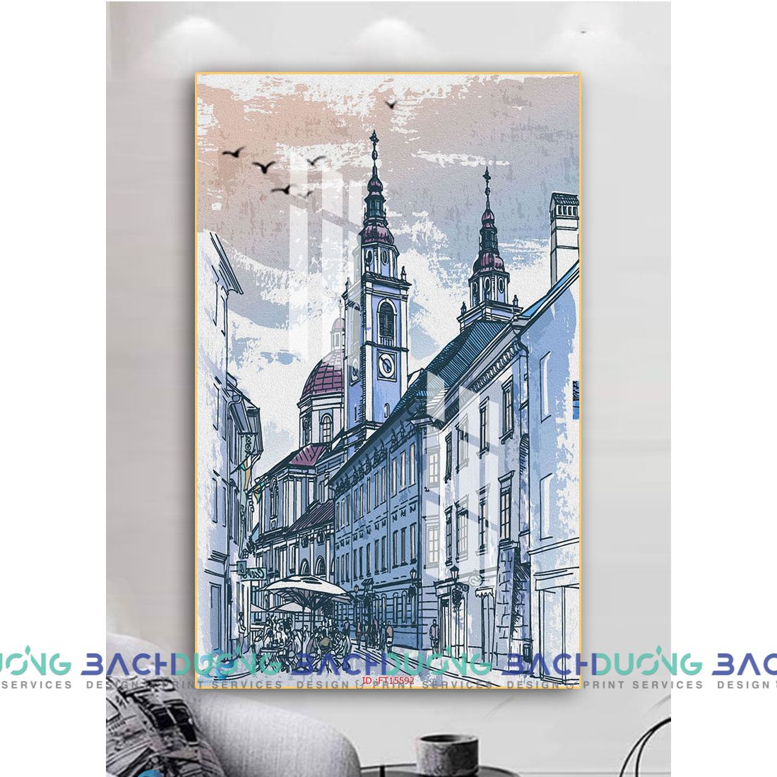  Tranh thành phố hiện đại FT15592 