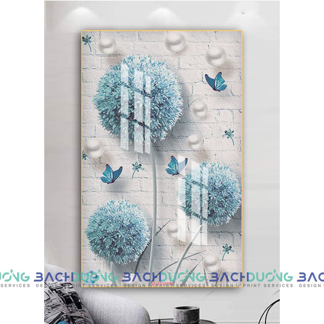  Tranh hoa bồ công anh FT15599 