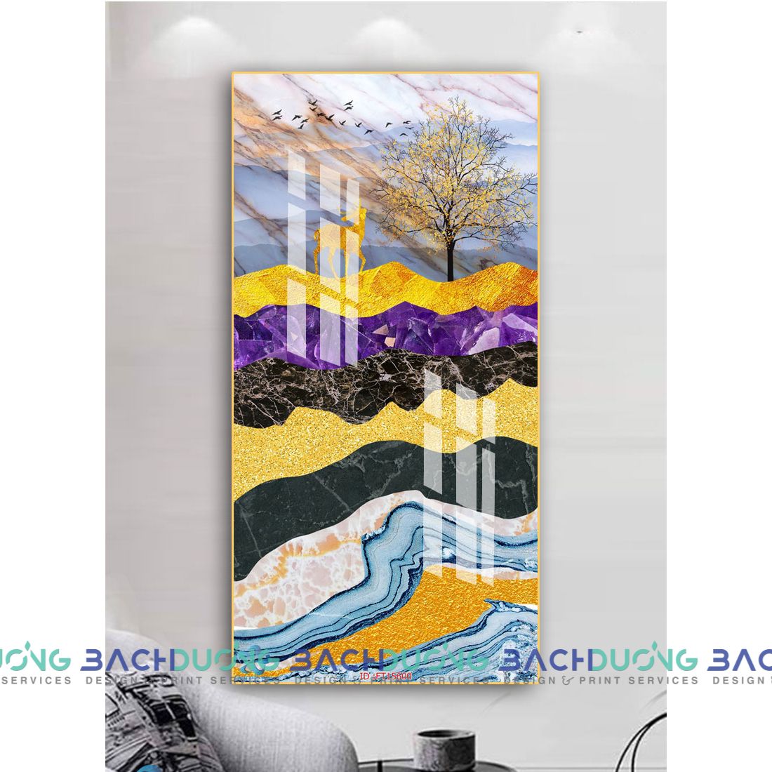  Tranh trang trí trừu tượng FT15600 