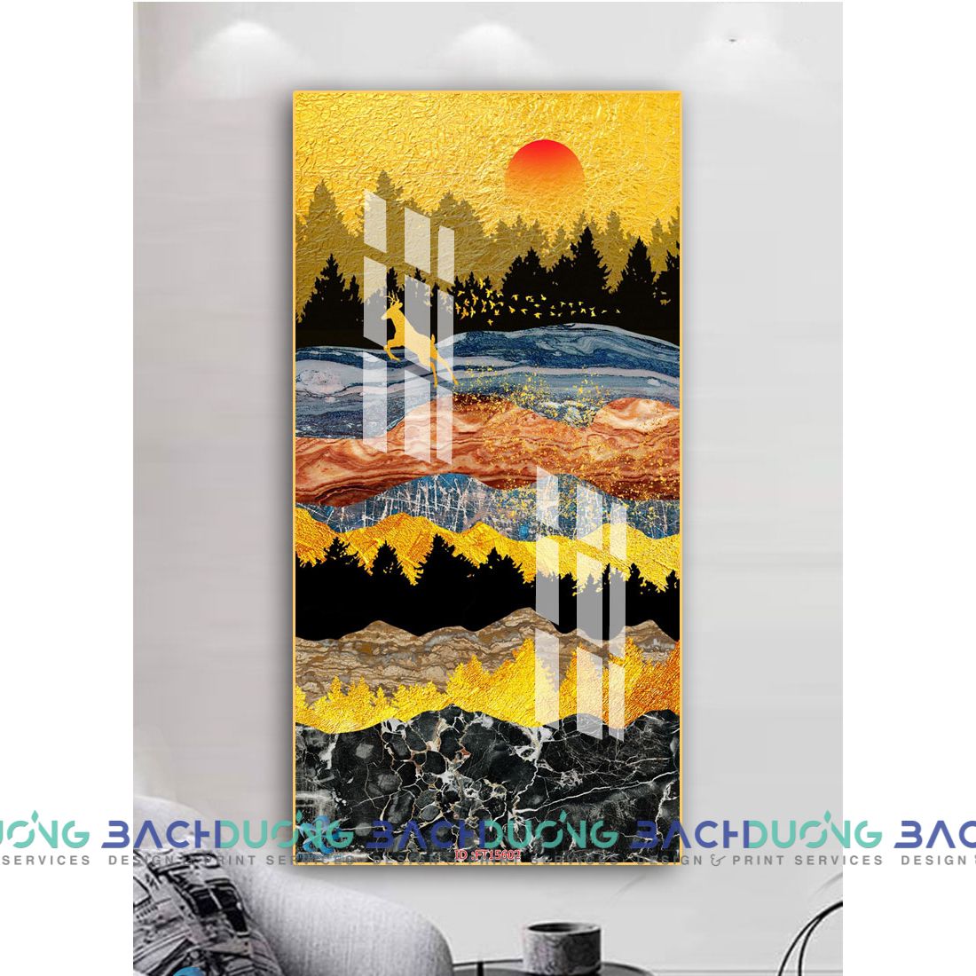  Tranh trang trí trừu tượng FT15602 