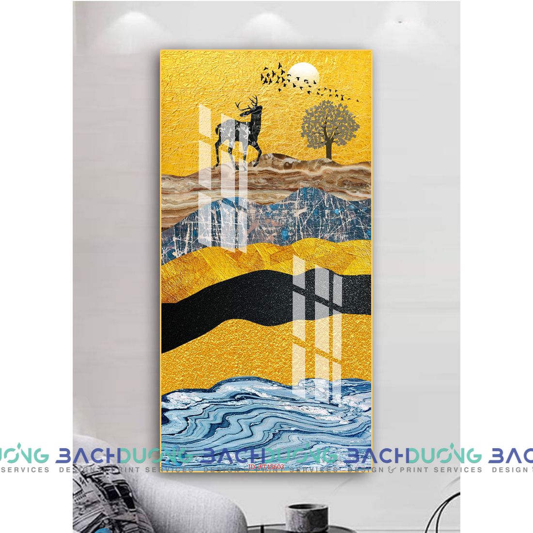  Tranh trang trí trừu tượng FT15603 