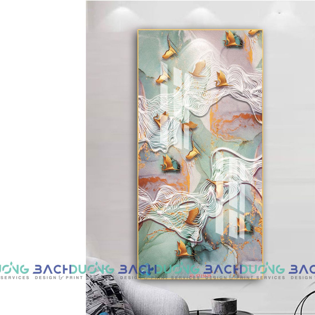  Tranh trang trí trừu tượng FT15639 