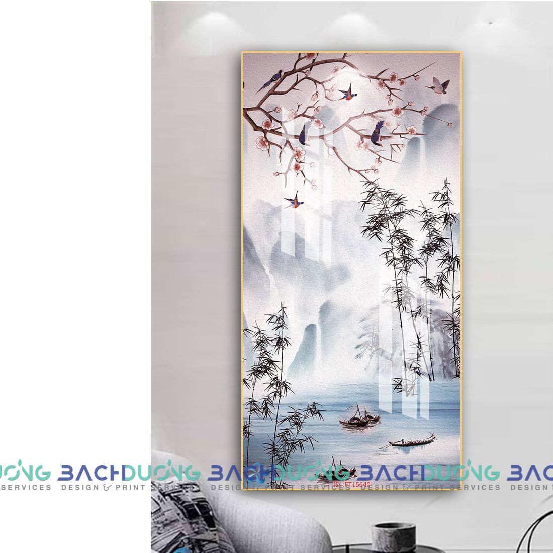  tranh phong cảnh non nước nên thơ FT15640 