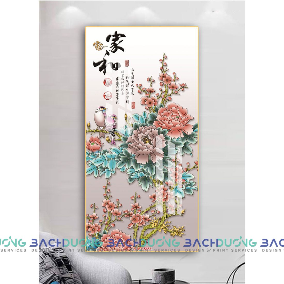  Tranh trang trí loài hoa trang nhã FT15656 