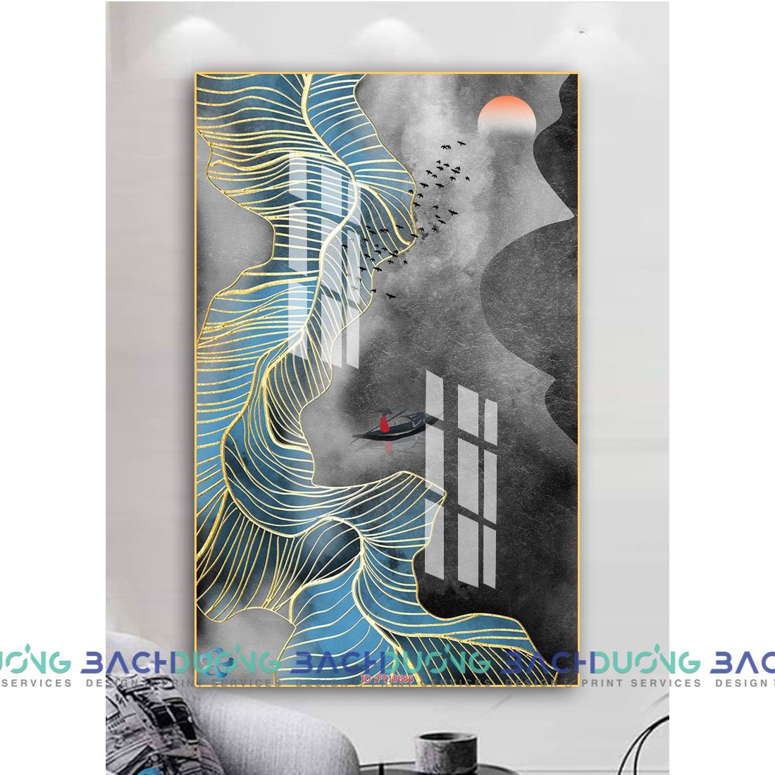  Tranh trang trí trừu tượng FT15666 