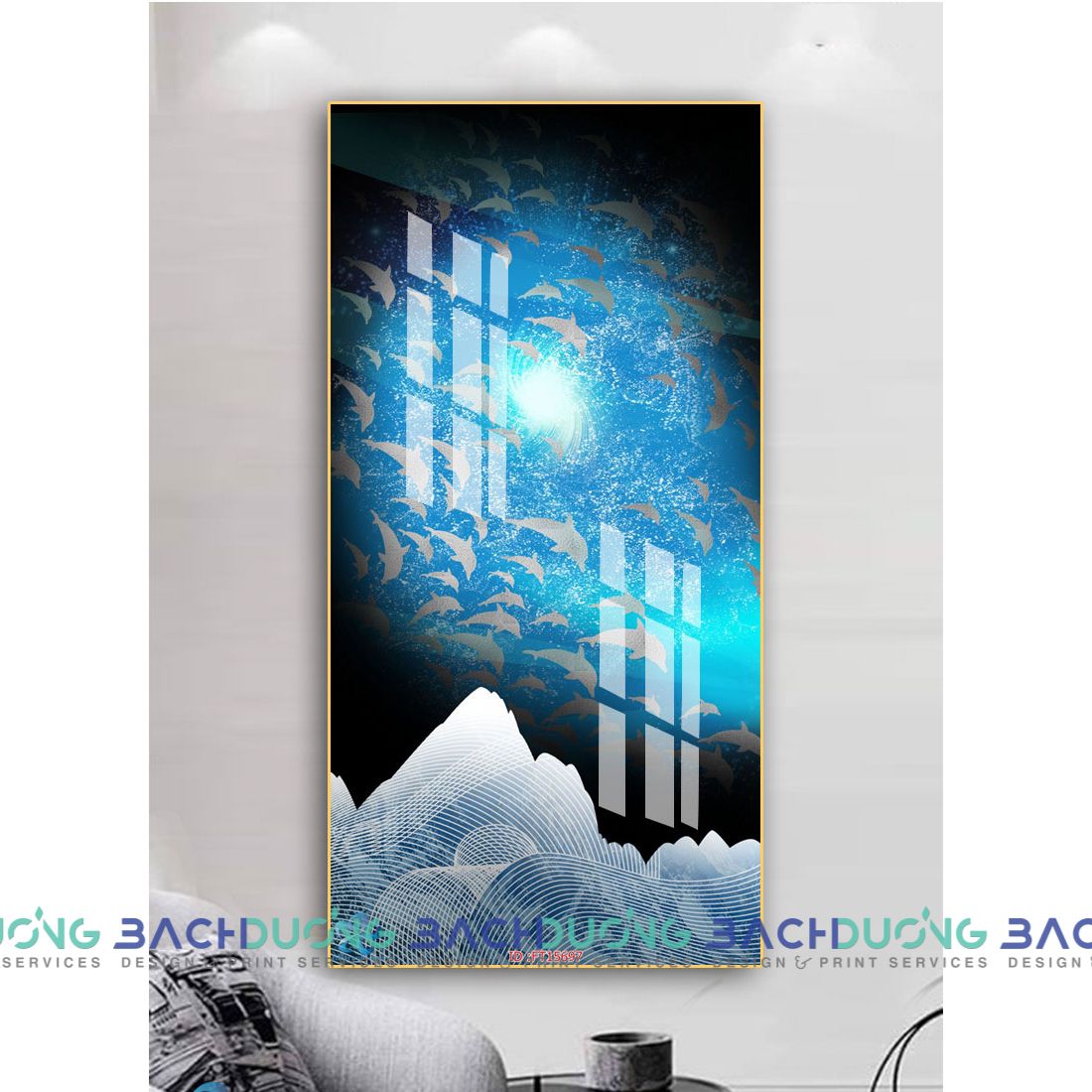  Tranh trang trí trừu tượng FT15697 