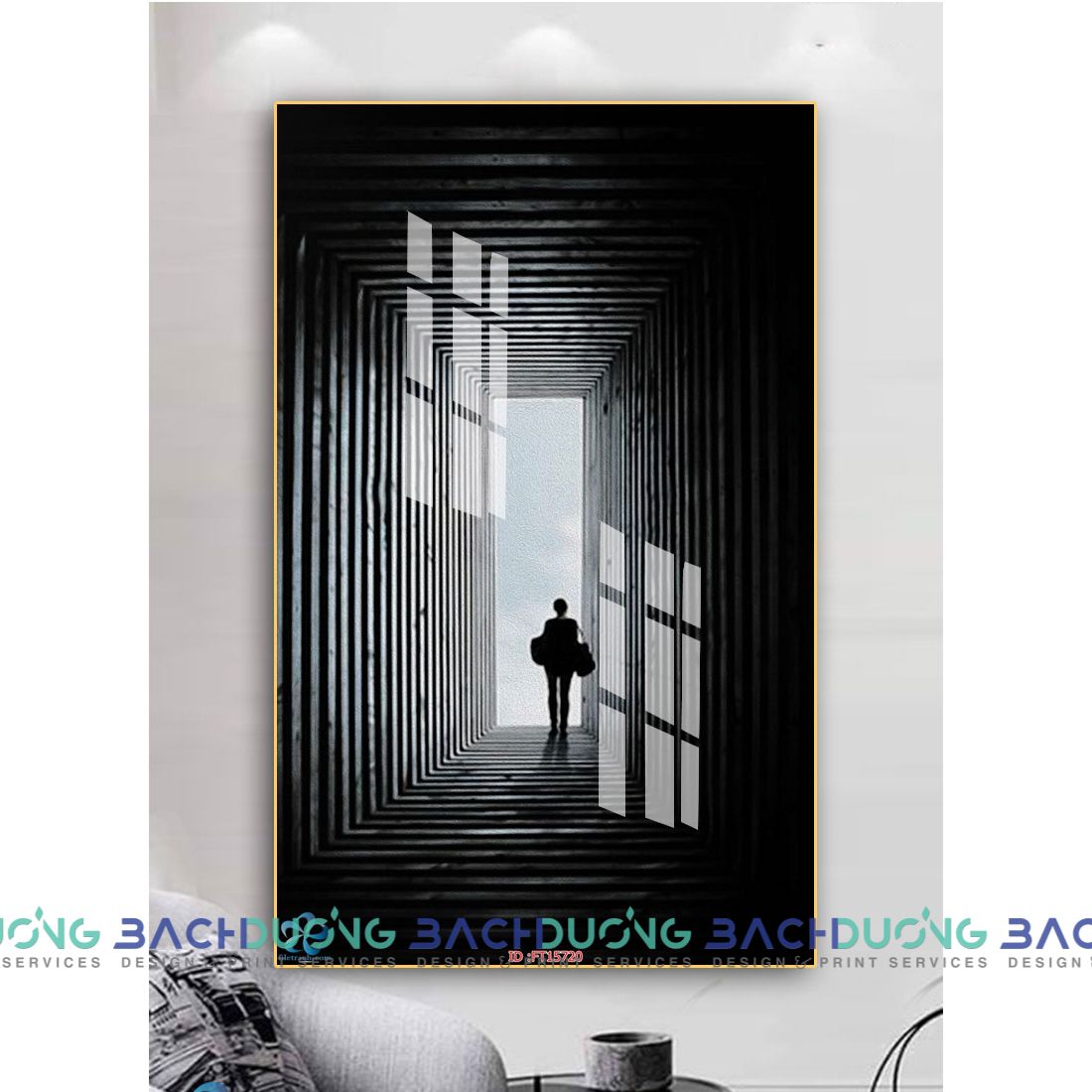  Tranh bóng lưng cuối đường FT15720 