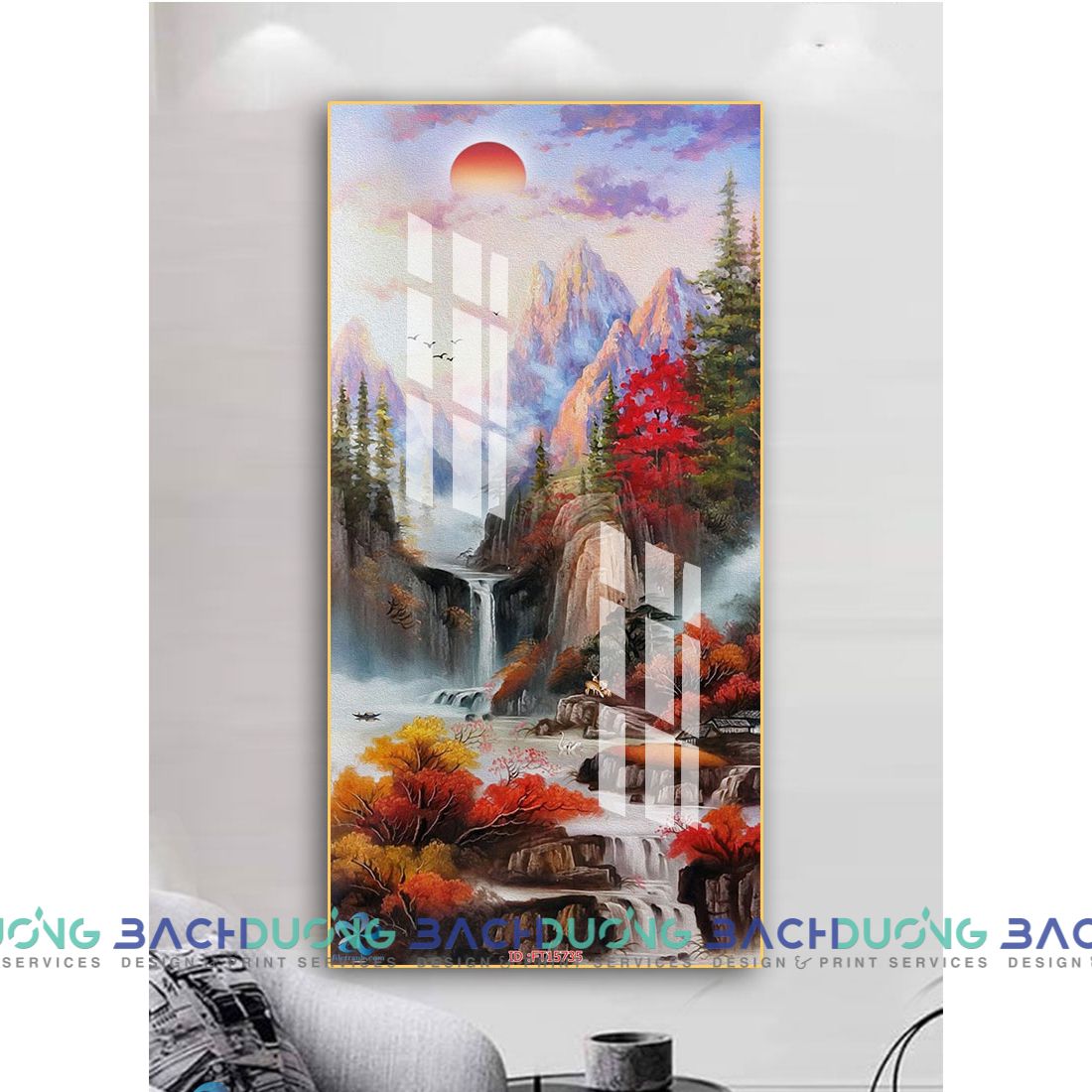  Tranh phong cảnh thiên nhiên thơ mộng FT15735 