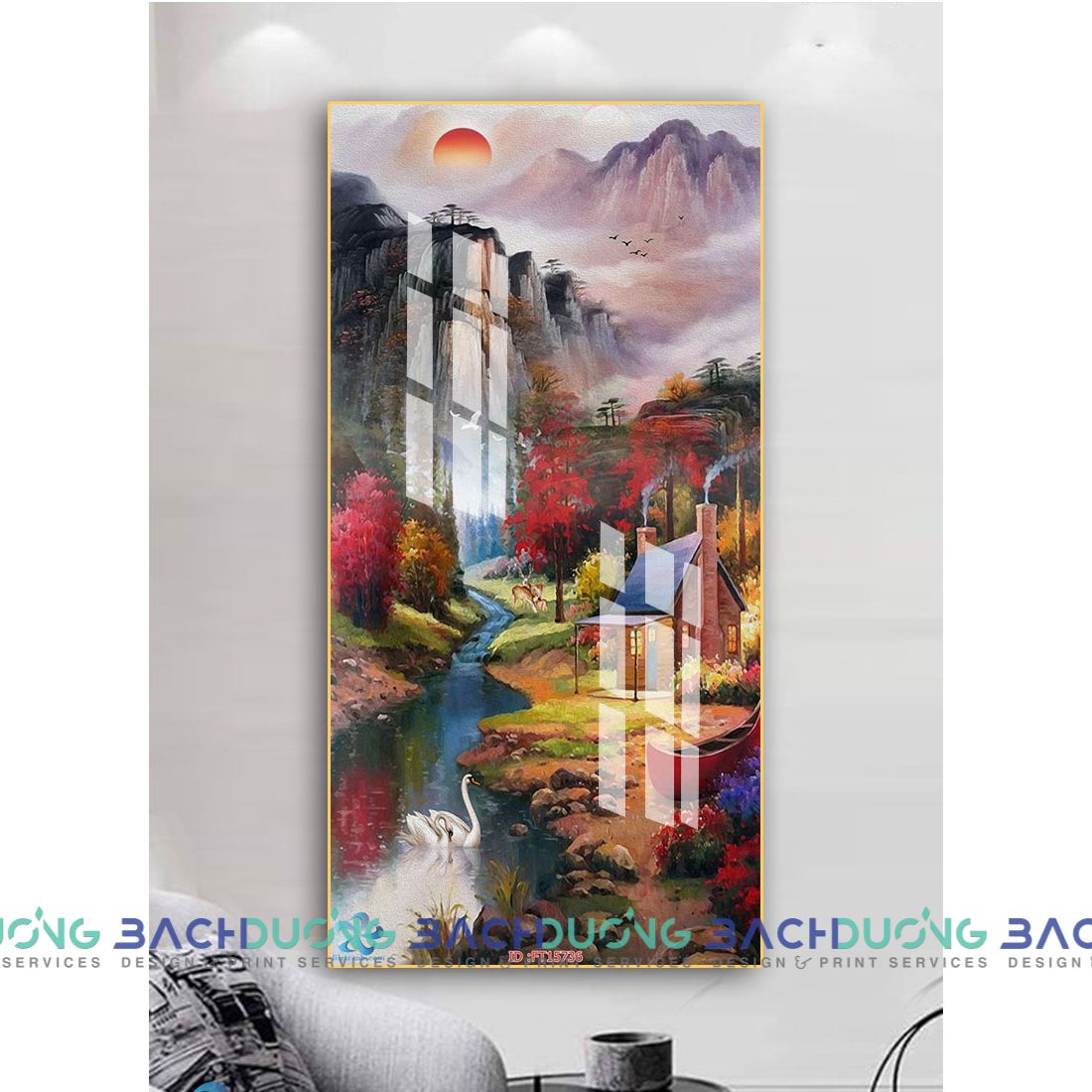  Tranh phong cảnh thiên nhiên thơ mộng FT15736 