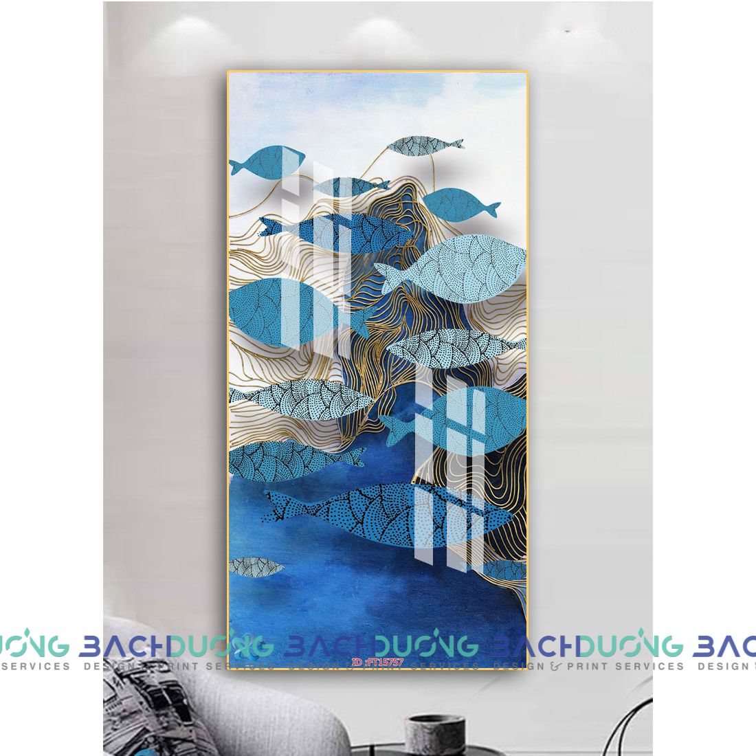  Tranh trang trí trừu tượng FT15757 