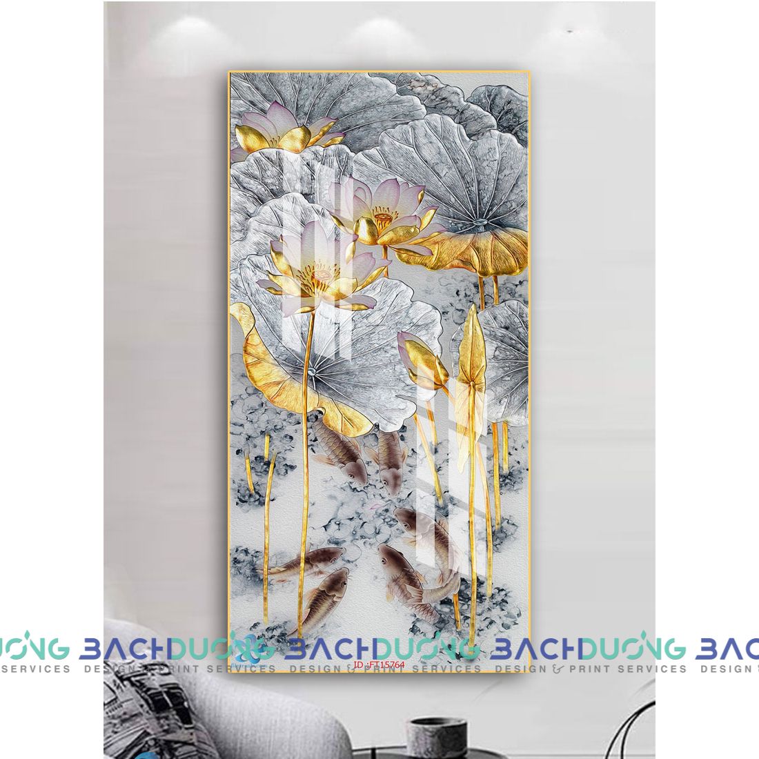  Tranh trang trí đầm sen độc đáo FT15764 