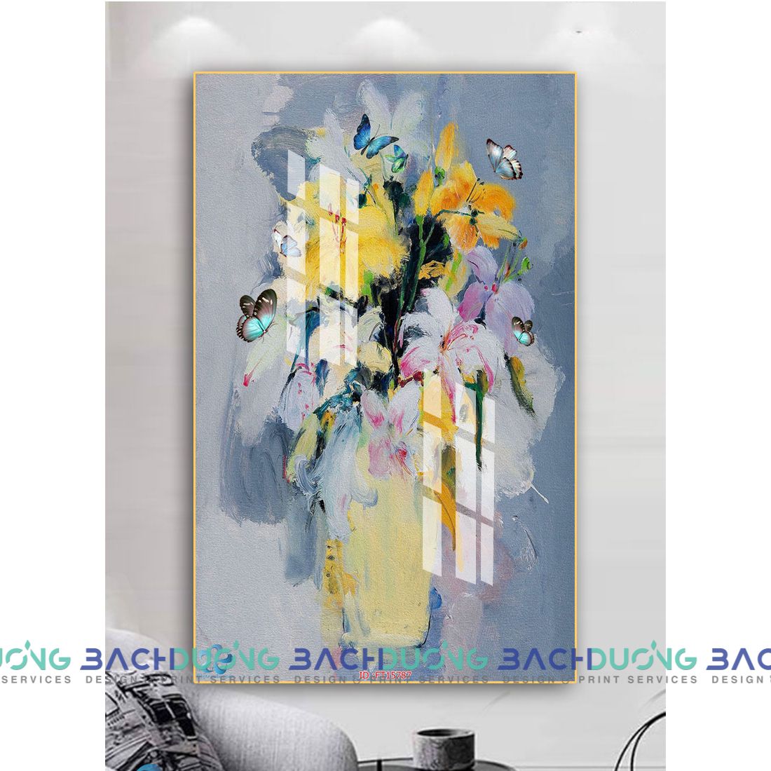  Tranh trang trí binh hoa trang nhã FT15787 