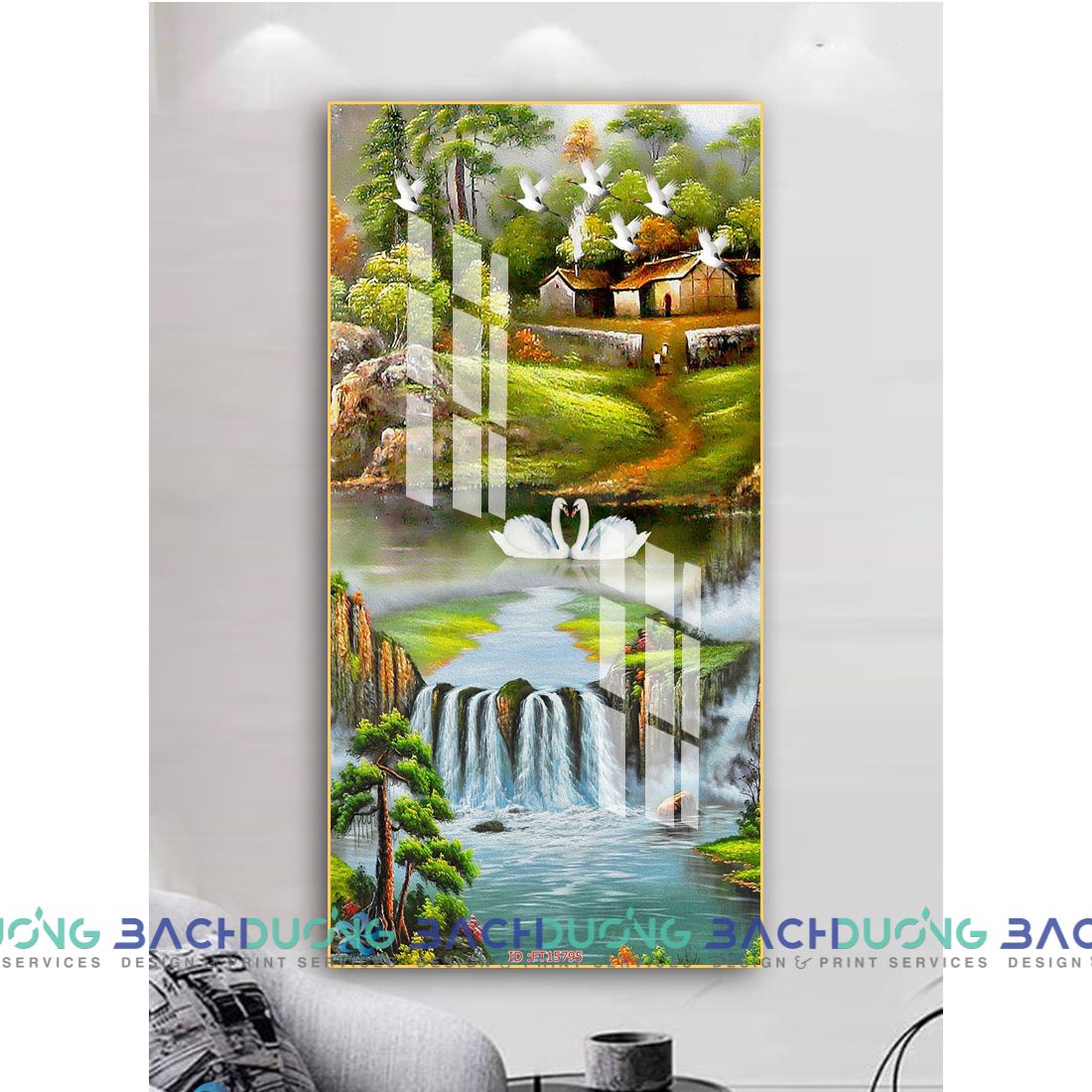  Tranh phong cảnh thiện nhiên  FT15795 