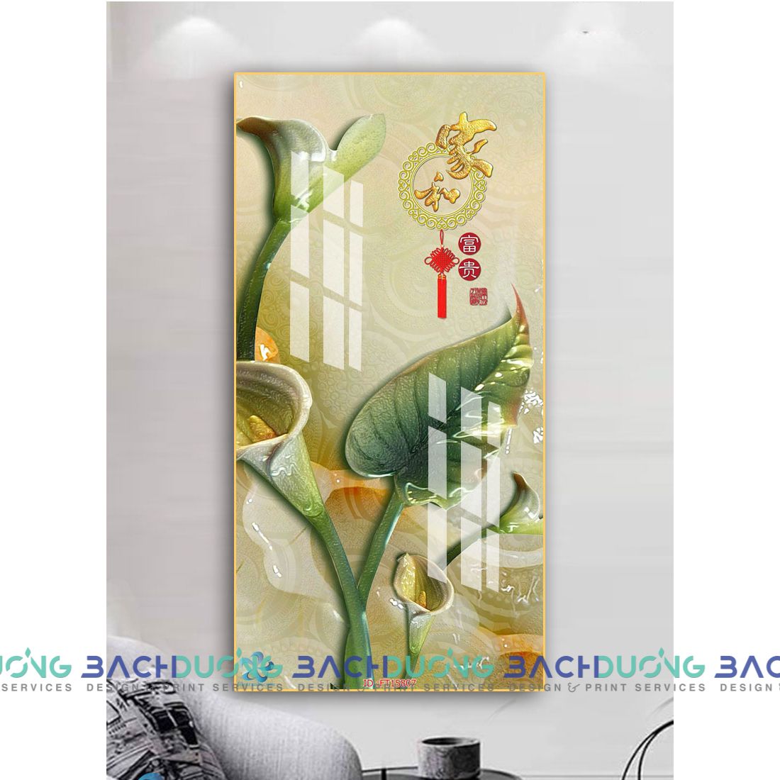  Tranh hoa Vân môn khoe sắc FT15807 