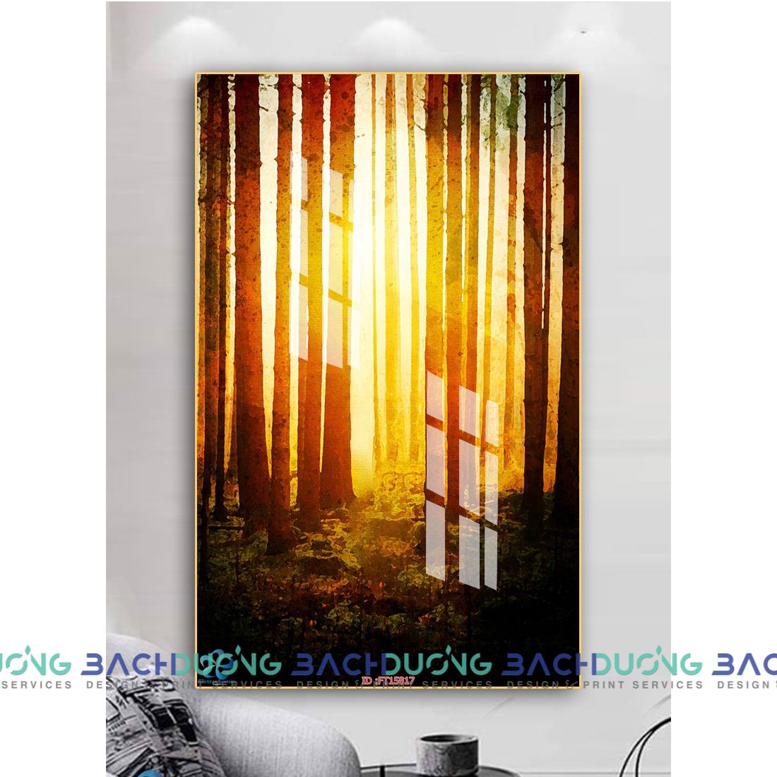  Tranh Khu rừng bình minh FT15817 