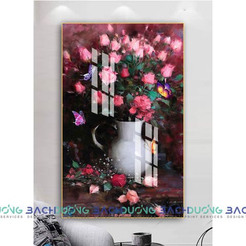  Tranh bình hoa tĩnh vật FT15825 