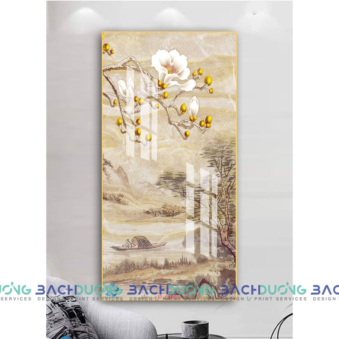  Tranh phong cảnh ven sông FT15832 