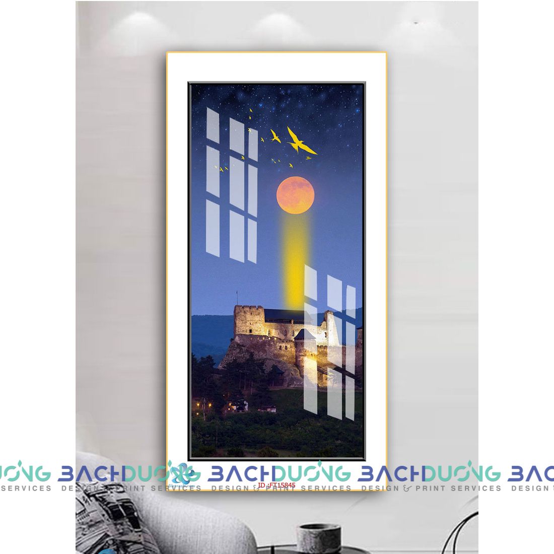  Tranh Khung cảnh đêm trăng FT15845 
