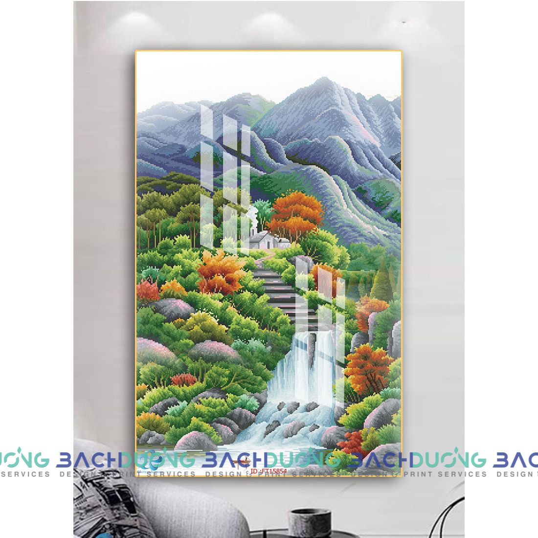  Tranh Cảnh rừng mùa thu FT15854 